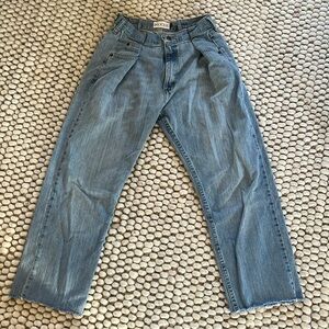 Proche Upcycled Pleat-front Jeans